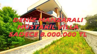 1480 GÜRE BÖLGESİNDE SATILIK EN UYGUN FİYATLI TEK VİLLA DENİZ MANZARALI house satılık emlak güre [upl. by Rennie]