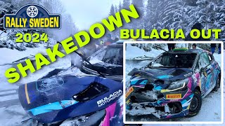 WRC RALLY SWEDEN 2024  SHAKEDOWN HIGHLIGHTS [upl. by Anuahsal600]