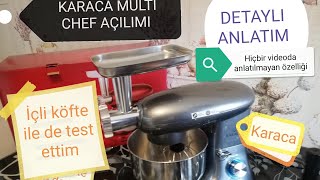 🍽️KARACA MULTİ CHEF AÇILIMIİÇLİ KÖFTE YAPTIM 🍽️ Hiçbir videoda anlatılmayan özelliği 🍽️ [upl. by Ayotaj]