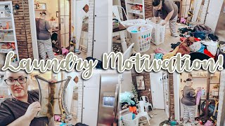 MOBILE HOME LAUNDRY MOTIVATION  let’s get this laundry under control  VLOGMAS DAY 15 🎄 [upl. by Sproul]