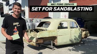 All set for Sandblasting  Mk1 Ford Zephyr Restoration [upl. by Hadsall]