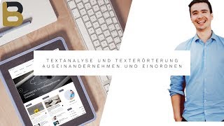 Texterörterung und Textanalyse Planung Aufbau und Vorgehen [upl. by Nerfe]