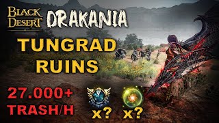 🐲 BDO  Tungrad Ruins After BSR Changes Drakania Awakening  Combo Addons  27000 Lv2  10 Events [upl. by Aihsyn]