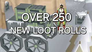 I Collected 250 NEW LOOT ROLLS of Wintertodt [upl. by Shelli]