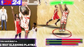 NBA 2K24  This 2 Way Slashing Playmaker build is INSANE😱 might be GAME BREAKING [upl. by Cornwell856]