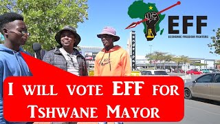 Pretoria Residents show Massive support for EFF Mayor in Tshwane Service Delivery 2026 Elections [upl. by Hairakcaz]