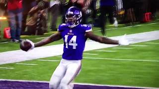 Stefon Diggs Game Winning Touchdown Catch With No Time Left NFC  Vikings Vs Saints  2018 [upl. by Hurlbut936]