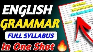 Class 10 Complete ENGLISH GRAMMAR  Tenses Modals Reported Speech Subject Verb Agreement [upl. by Westmoreland]