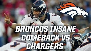 Denver Broncos Miraculous Comeback Against the Chargers in 2012  Throwback Highlights [upl. by Romney]