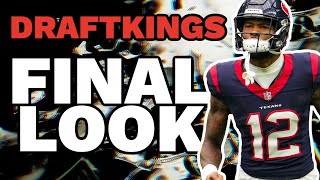 WEEK 4 NFL DRAFTKINGS PICKS  FINAL LOOK [upl. by Boy764]