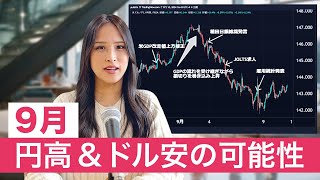 【ドル円予想】直近の円高ドル安の背景を分かりやすく解説｜9月後半のドル円の行方は！？ [upl. by Anirbus]