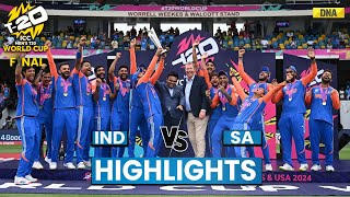 India Vs South Africa Highlights India Become Champions Of T20 World Cup 2024 Beat SA By 7 Runs [upl. by Pail]