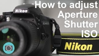 Nikon tips  how to adjust shutter aperture and ISO [upl. by Atiroc272]