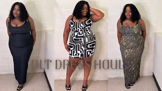 PLT PLISSE DRESS HAUL  PRETTY LITTLE THING PLUS SIZE DRESS HAUL  PLUS SIZE FASHION HAUL  SIZE 18 [upl. by Gnuoy573]