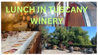 LUNCH AT WINERY SAN GIMIGNANO  ITALY TRAVEL SERIES [upl. by Chauncey]