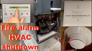 Fire alarm HVAC shutdown installation on my home fire alarm system [upl. by Notwen860]