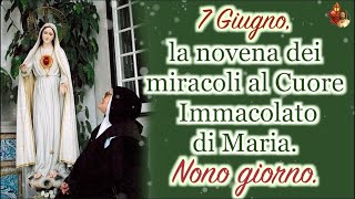 7 Giugno la novena dei miracoli al Cuore Immacolato di Maria Nono giorno [upl. by Renat823]