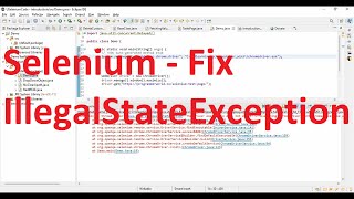 How to resolve “javalangIllegalStateException The driver executable does not exist” in Selenium [upl. by Vasili]