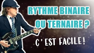 Comprendre les rythmes binaires et ternaires facilement tuto guitare [upl. by Hildegaard]