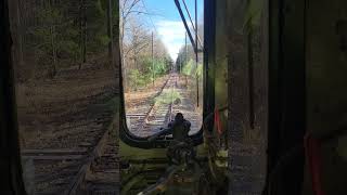 boxcab locomotive final push to station 9 at the Connecticut Trolley Museum [upl. by Etsyrk]