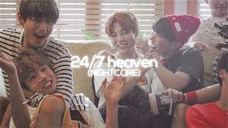 24 7heaven  bts sped upnightcore [upl. by Roley196]