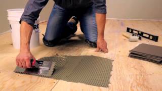 Como instalar ceramica no piso sistema frame wood [upl. by Ev]