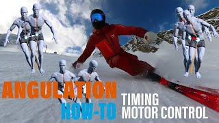 Alpine Skiing Angulation HowTo  Timing and Motor Control [upl. by Edith]