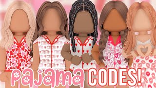 Aesthetic VALENTINES PAJAMAS WITH CODES  LINKS  ROBLOX BERRY AVENUE BLOXBURG BROOKHAVEN [upl. by Ahsenav89]