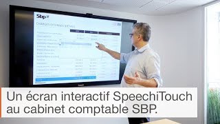 Utilisation de lécran interactif en entreprise  le cabinet dexpertise comptable SBP [upl. by Howe]