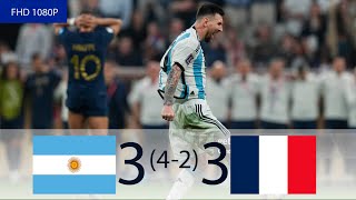 Argentine vs France 33 42  🔥 FINALE Qatar 2022  Tous Les Buts amp Temps Forts  Résumé [upl. by Bazar]