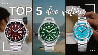 Top 5 dive watches under 500 in 2023 [upl. by Eaton]