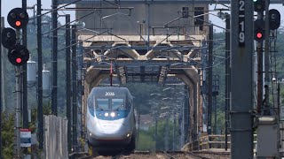 Amtrak Acela Hybrid K5LA Horn Compilation 2021 [upl. by Dnaltiac]