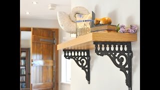 Romanesque Cast Iron Shelf Bracket  Code H35  wwwcastinstylecouk [upl. by Aidni]