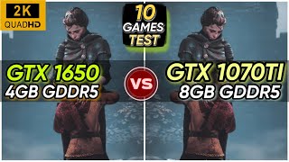 GTX 1650 vs GTX 1070 Ti  10 Games Test  How Much Difference   2K  1440P [upl. by Hook]