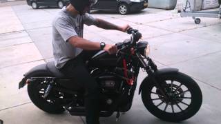 Harley Davidson Sportster 883 Iron HD with Vance and Hines exhausts [upl. by Mines]