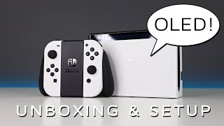 Nintendo Switch OLED Unboxing Setup and Gameplay [upl. by Assiralc303]