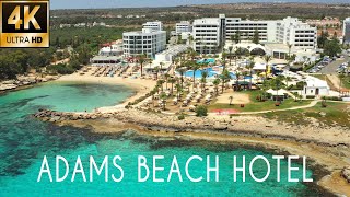 Adams Beach Hotel Ayia Napa Cyprus 4K Drone [upl. by Graubert]