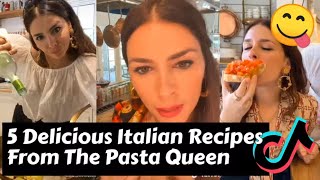 Cooking TikTok  5 Delicious Italian Recipes From The Pasta Queen [upl. by Anderea]