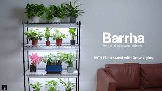 354quotx138quotx59quot Barrina Plant Stand with Grow Lights [upl. by Nial]