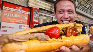 Philly Cheesesteak Tour  5 FAMOUS STEAKS TO EAT  American Fast Food in Philadelphia [upl. by Roddy734]