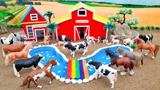 Top the most creative diy miniature Farm Diorama  Farm House for Cow Horse Pig  Barn Animals [upl. by Lunsford]