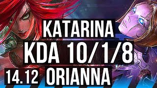 KATARINA vs ORIANNA MID  Rank 2 Kata 1018 Legendary 500 games  EUNE Challenger  1412 [upl. by Bonnell953]