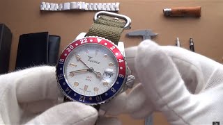 The Squale 30 ATMO Swiss Automatic Pan Am GMT Watch Review  1545PANAM [upl. by Rimaj]