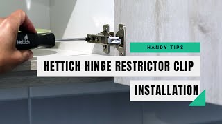 Hettich Restrictor Clip Open Angle Stop OAS Installation [upl. by Camille652]