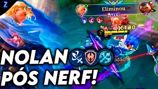 NOLAN DEPOIS DO NERF CONTINUA FORTE  NOLAN GAMEPLAY  Mobile Legends [upl. by Clayson]