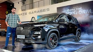 New MG Hector BlackStorm Edition 2024 🖤 Launched  Rs 2195L  All Black Interiors Exterior 🤌 [upl. by Ayamat]