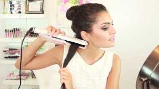 How to Straighten Your Hair with a Hair Straightener  Flat Iron [upl. by Sauers]