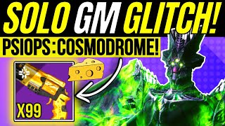 New SOLO Grandmaster Farm GLITCH PsiOps Battleground COSMODROME Nightfall BOSS CHEESE  Destiny 2 [upl. by Adnopoz427]