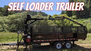 11 Self Loading Log Dump Trailer For Sourcing Logs and Deliveries [upl. by Tu]