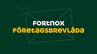 Fortnox Företagsbrevlåda [upl. by Akinahs]